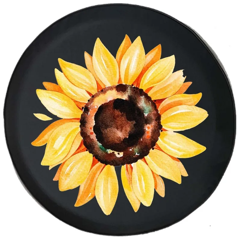 Sunflower Spare Tire Cover - Bible Verse Tire Cover