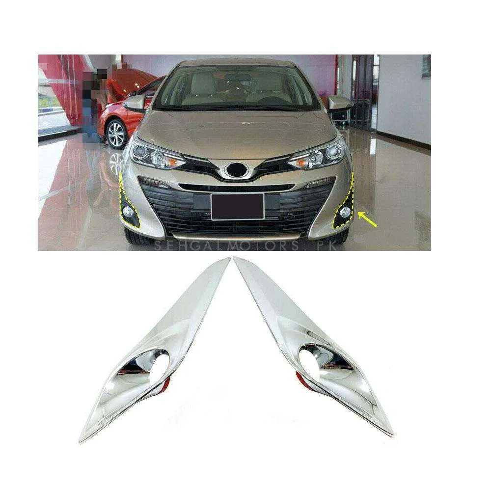 Toyota Yaris Fog Lamps Chrome Covers Without Foglight - Model 2020-2021 - MA001779