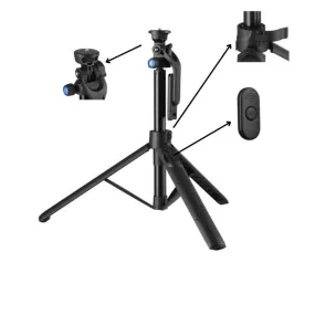 Tripod Dual Pod Mini selfie table stand with Bluetooth remote