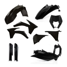 UFO Full Plastic Kit KTM EXC EXCF - Black