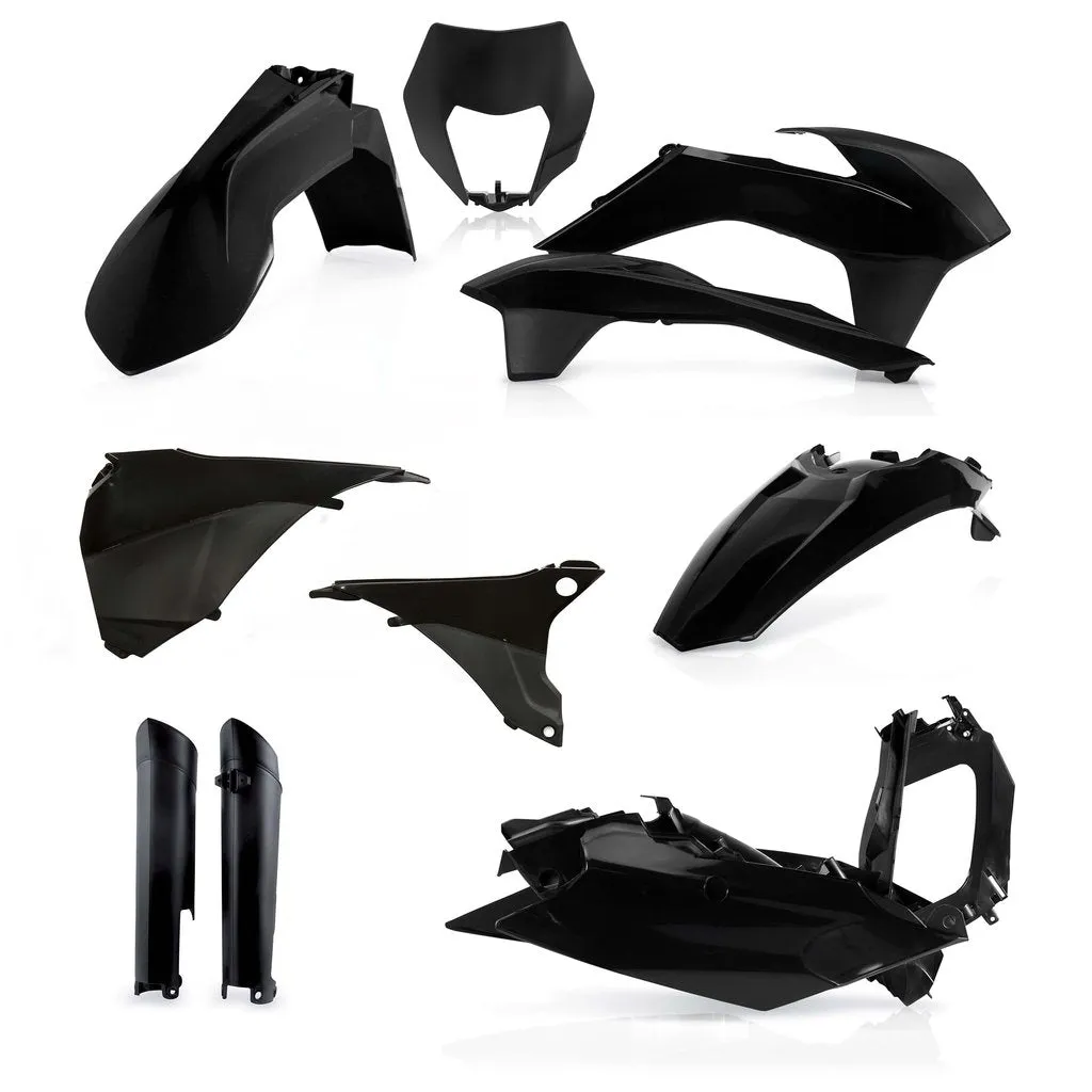 UFO Full Plastic Kit KTM EXC EXCF - Black