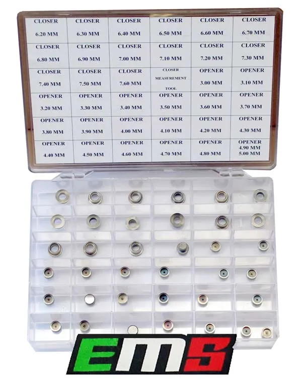 Valve shim kits