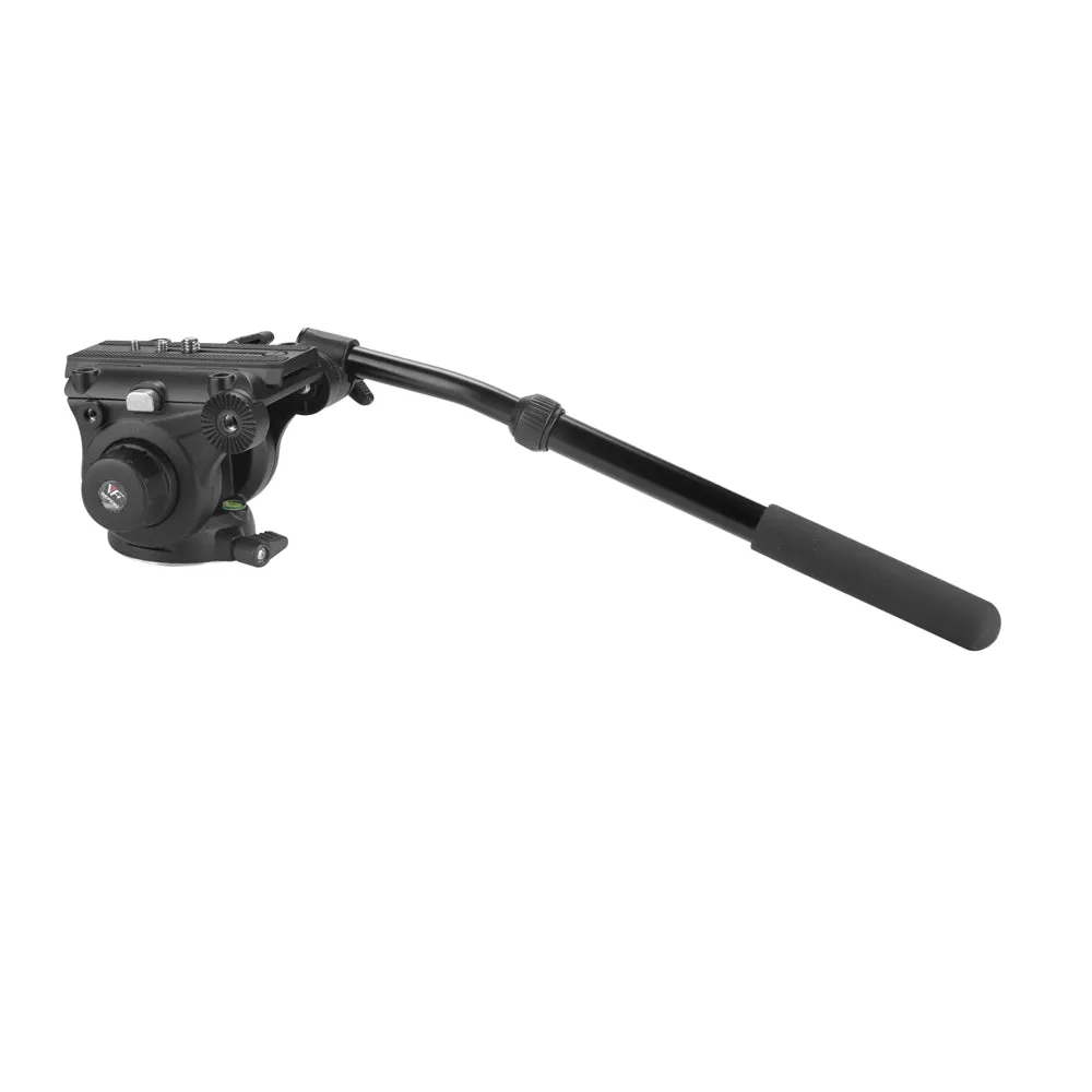 WEIFENG WF-616 Professional Video Tripod with 75mm Bowl Fluid Head 360° Pan & -75°/ 90° Tilt, Quick Release Plate, 1/4" & 3/8" Attancement Threads, 180cm Max. Height, 8kg Max. Load Capacity for DSLR, SLR, Mirrorless, Movie, Cinema Camera