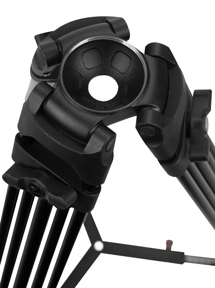WEIFENG WF-616 Professional Video Tripod with 75mm Bowl Fluid Head 360° Pan & -75°/ 90° Tilt, Quick Release Plate, 1/4" & 3/8" Attancement Threads, 180cm Max. Height, 8kg Max. Load Capacity for DSLR, SLR, Mirrorless, Movie, Cinema Camera