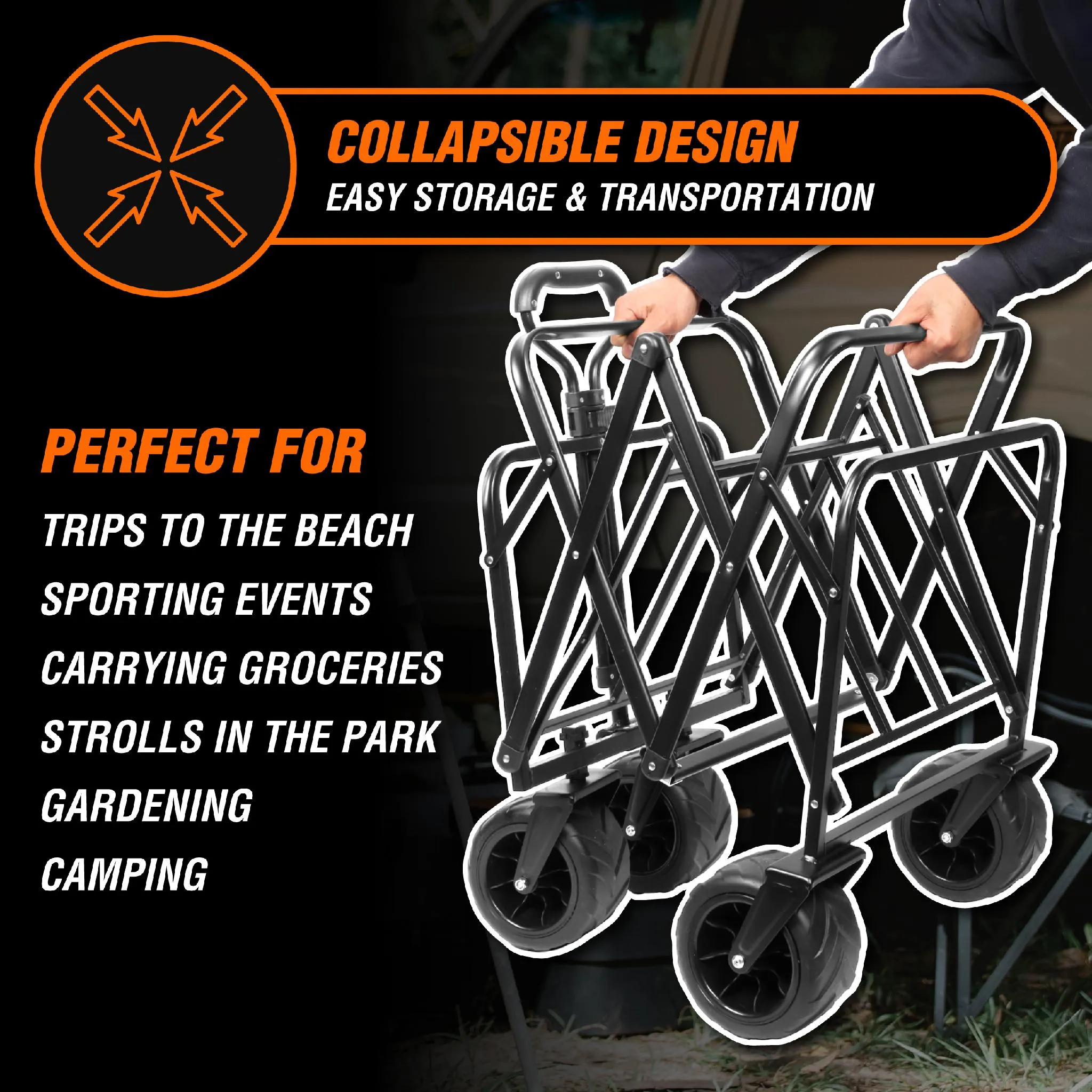 WEN GA8080 Folding Wagon and Utility Cart