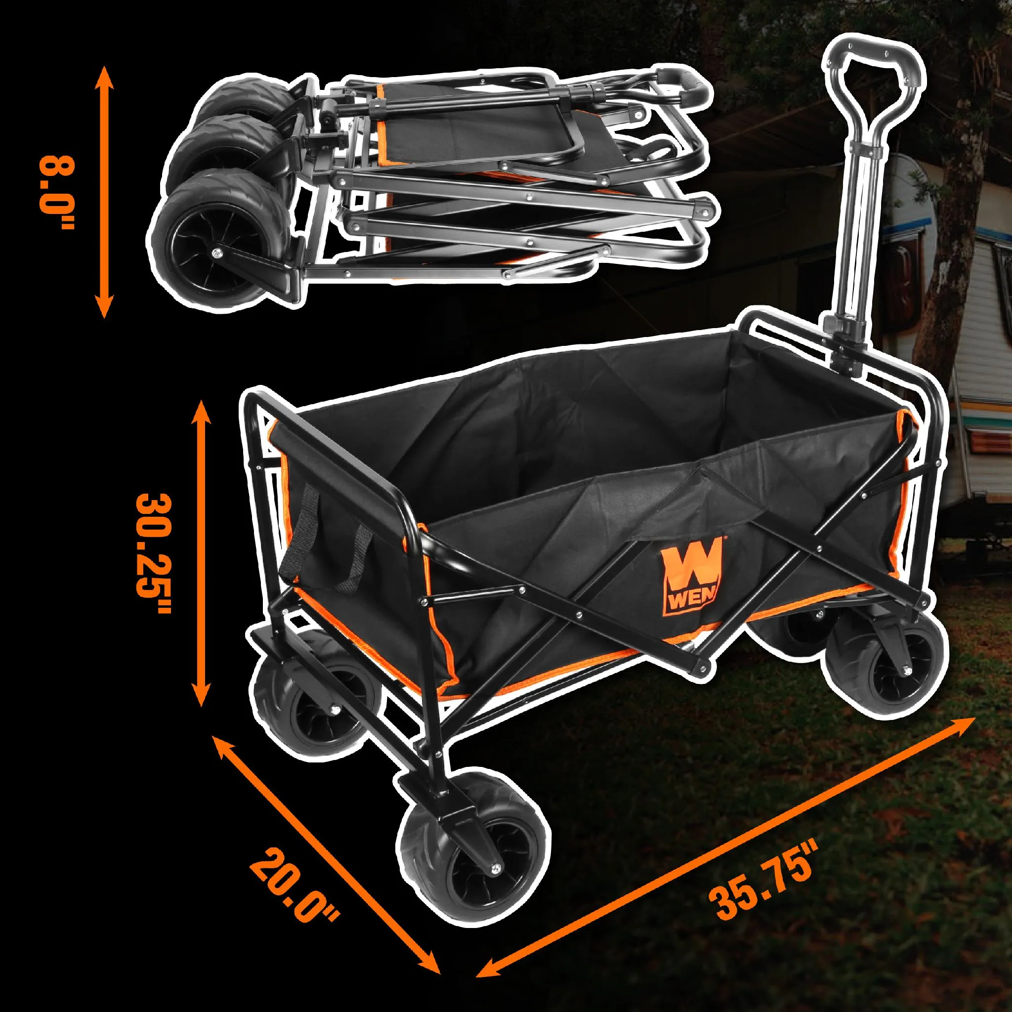 WEN GA8080 Folding Wagon and Utility Cart