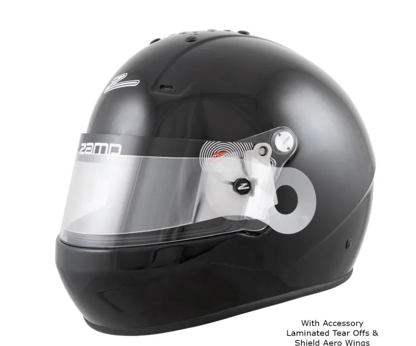 Zamp RZ-56 Helmet (Snell SA2020) and Z-Tech-2A FHR (Hans) Combo