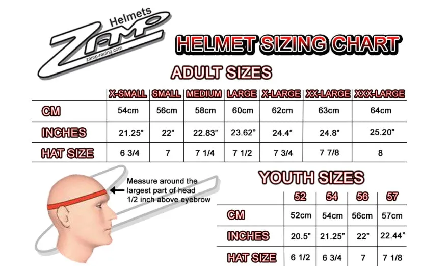 ZAMP RZ-59 Helmet Snell SA2020